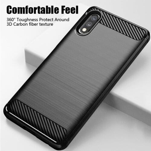 For Sony Xperia Ace 2 Case Cover Shockproof Bumper Carbon Fiber Soft Silicone Slim Back Phone Cover For Sony Xperia Ace 2 Case