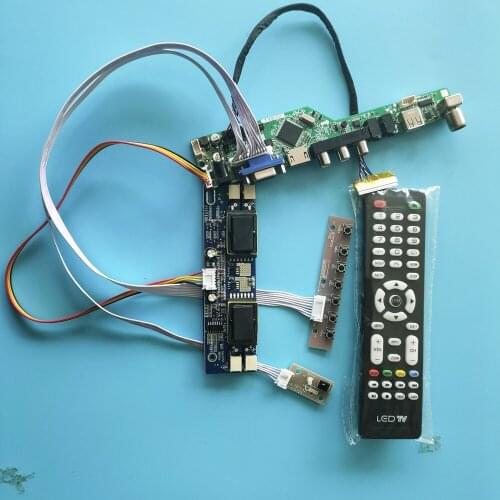 For LTM170EU-L01 TV USB 4 lamps 1280X1024 17" Controller Driver Board 30pin New LCD HDMI Digital Signal kit Module VGA AV