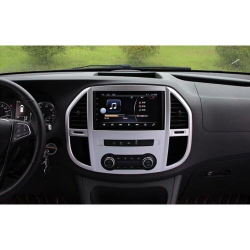 For Mercedes-Benz Vito (W447) 2014 2015 2016 2017 2018 Matte Accessories Interior Middle Console Air Vent Outlet Cover Trim