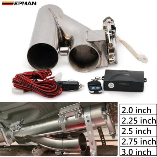 2"/2.25"/2.5"/2.75"/3" Stainless Steel Motorized Electric Exhaust Cutoff Bypass Valve Cutout+Remote For VW Golf GTI EP-CUTNEW