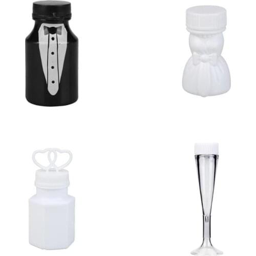 1PC Shower Bubbles Maker Empty Bubble Soap Bottles Wedding Birthday Decoration Party Favors Kids Toy Bubble Soap Bottles