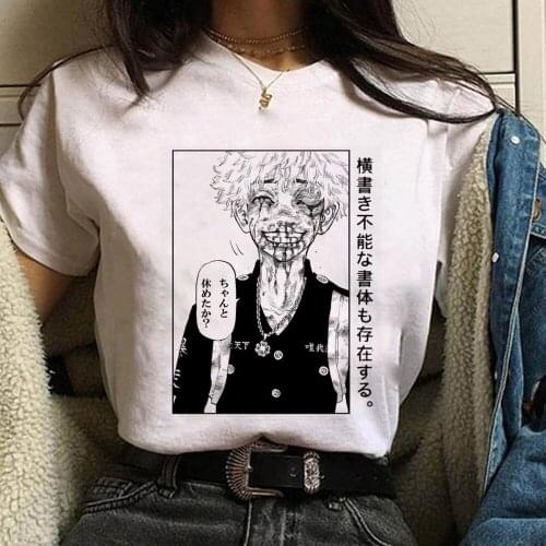 Tokyo Revengers Graphic Tees Women Kawaii Summer Tops Cartoon T Shirt Harajuku Hot Japanese Anime Unisex T-shirt Female
