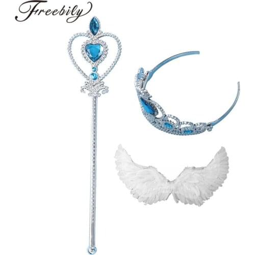 Halloween Angel Wings Swallow Shape Feather Wings With Angel Magic Wand And Headwear Set Angel Cosplay Props Costume Accessories