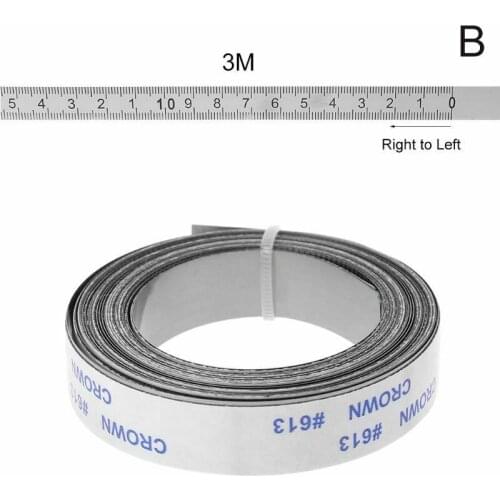 Stainless Steel Miter Track Tape Measure Self Adhesive Metric Scale Ruler FreeMeasurement & Analysis Instruments