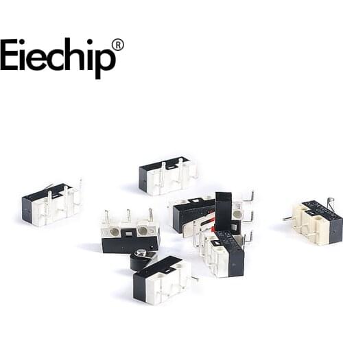 20pcs Momentary Micro Limit Handle Bent feet Switch 3pin travel limit switch contact 125V1A No handle Straight feet switches