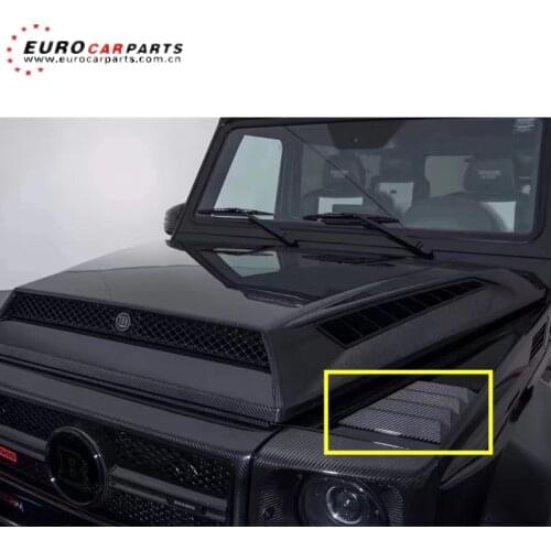 W463 carbon fiber hood side scoop fit for G-class W463 G500 G55 G63 G65 to B-style W463 hood vent carbon fiber for W463 scoop