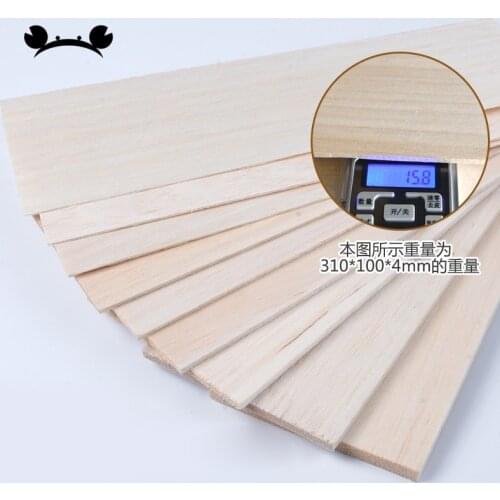 5pcs/lot 310x100x0.75/1/1.5/2/2.5/3/4/5/8mm AAA+ Model Balsa wood sheets for DIY RC model wooden plane boat material