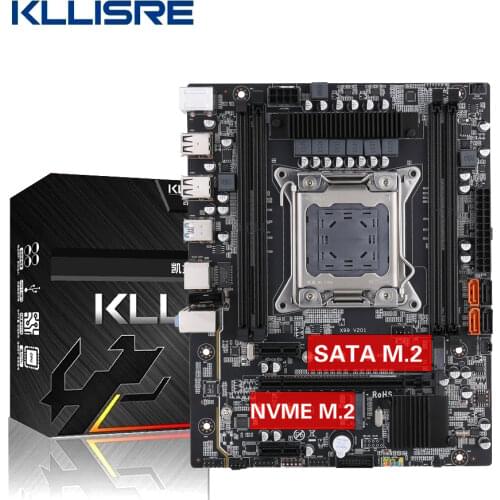 Kllisre X99 Desktop motherboard LGA 2011-3 NVME SATA M.2 slot Support dual-channels DDR4 ECC SATA3.0 USB3.0