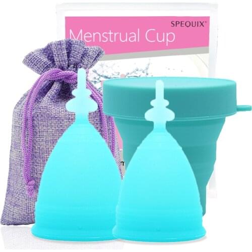 Menstrual Cup Medical Grade Silicone Collector Menstrual Silicone Reusable Lady Cup Sterilizing Women Menstrual Period Cups
