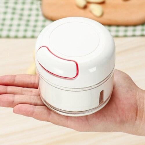 170ML Mini Meat Grinder Fruit Vegetable Nuts Garlic Shredders Hand-power Food Chopper