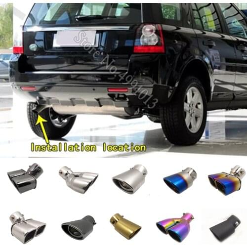 For Land Rover FREELANDER 2 2010-2015 car stickers muffler exterior end pipe dedicate exhaust tip tail outlet ornament 1pcs