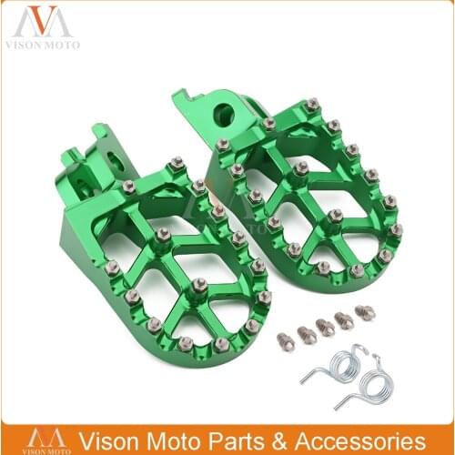 Motorcycle Billet MX Foot Peg Rest Pedal Footpeg For Kawasaki KX250F KXF250 2006-2016 KX450F KXF450 2007-2016 KLX450R 2008-2013
