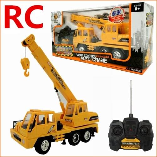 1:26 Remote control crane,Electric engineering vehicles,4-channel car,Wireless RC model toys,Oversized toy car,free shipping
