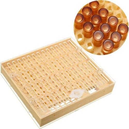Queen Rearing System 100 Cell Cups Yellow Catcher Cage Plastic Pet Supplies Durable Bee Nicot Practical Beekeeping Tool Kit