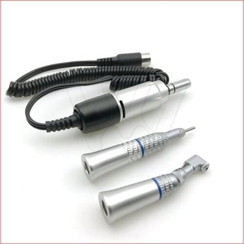 Dental Lab 35000rpm contra angle straight Handpiece Electric Micromotor polishing brush tool