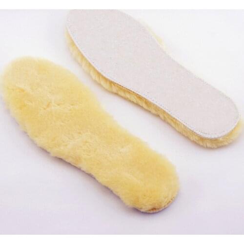 Heated Warm Insoles For Shoes Winter Thick Soles Faux Wool Breathable Snow Fur Insoles