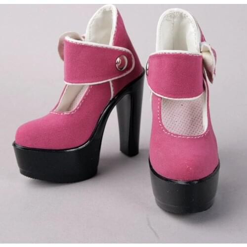 [wamami] 52# Dark Pink 1/3 DZ DOD AOD SD BJD Dollfie High Heels Synthetic Leather Shoes