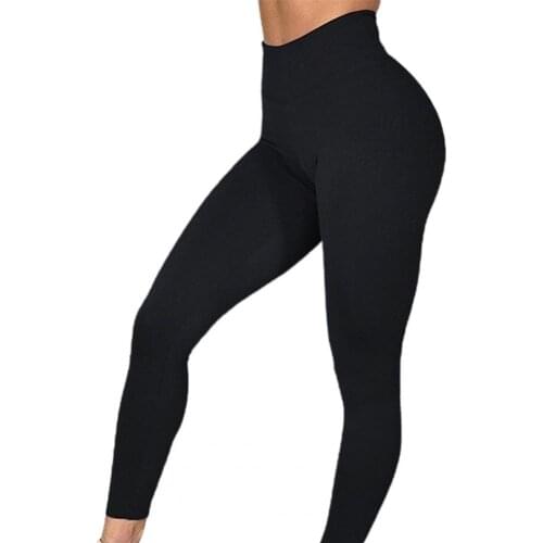 Women Solid Color High Waist Hip Lift Skinny Sexy Push Up Yoga Long Pants Legins Fitness Legging Workout Pants Trousers Tights