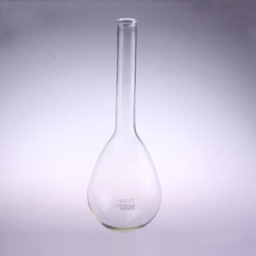 1pcs 1000ml Kjeldahl Round Bottom Long Neck Lab Glass Flask for Nitrogen Determination
