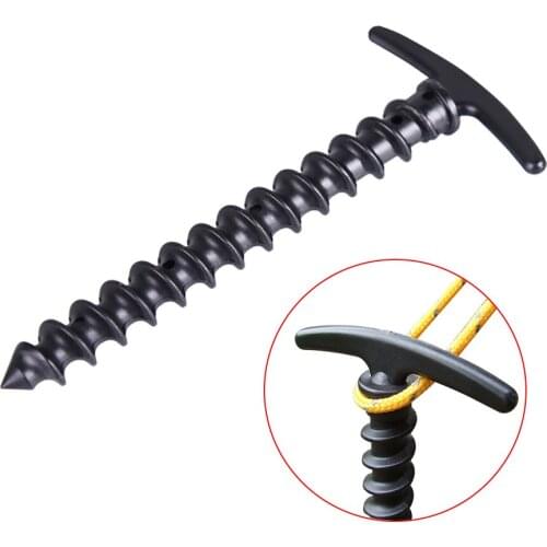 14.5cmTent Pegs Spiral Plastic Nail Portable Camping Hiking Equipment Outdoor Traveling Snowfield Muddy Road Tent Accessories