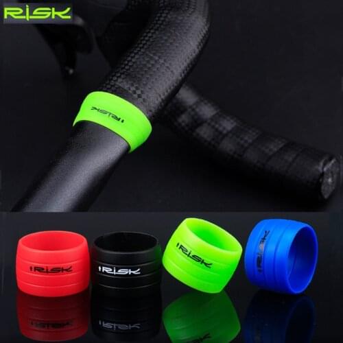 2PCS/lot Silicone Road Bike Tape Ring Bar Tape Non-slip Strap Buckle Protective Silica Rubber Ring