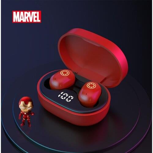2021 Marvel Avengers Iron Man Head-mounted Wireless Headset Bluetooth 5.0 Running Stereo Sport Earphone