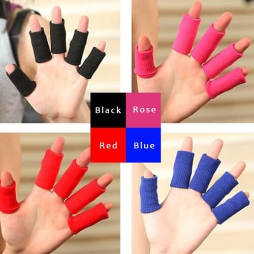 2021 Newest Nylon Finger Guard Blue Black Knit Indoor And Outdoor Basketball Sports