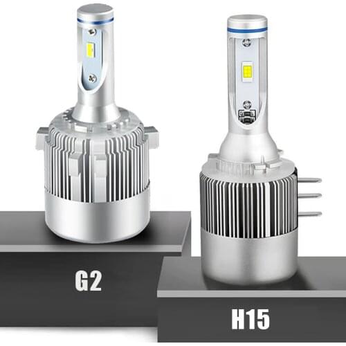 2x G2 H15 LED Headlight Driving Lamp 7200Lm CSP Chip Car Light For BMW Audi Benz.Volkswagen Touran Golf 6 7 Touareg 2011 2012