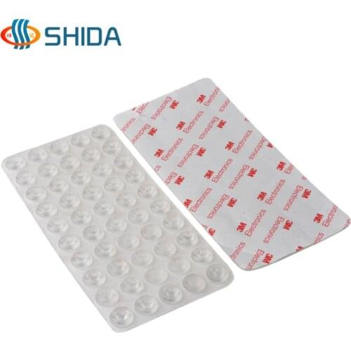 300 pcs 13 x 5.5 mm Self Adhesive High Clear Soft Anti Slip Bumper Pads PVC Rubber Feet Pads Sticky PVC Shock Absorber