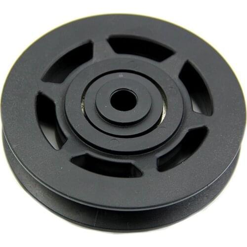 95mm Black Bearing Pulley Wheel Cable Gym Equipment Part Wearproof