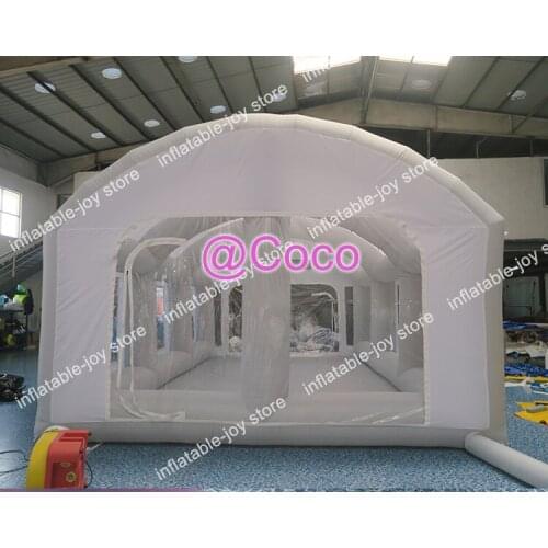 Free air shipping to door,8x4x3.5mH/8x5x3.5mH giant inflatable car painting cabine/inflatable spray booth/paint tent