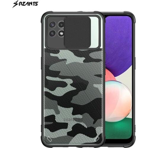 For Samsung Galaxy A22 5G Case Camouflage Military Shockproof Armor Slide Camera Protection Cover For Samsung A22 4G M32 Rzants