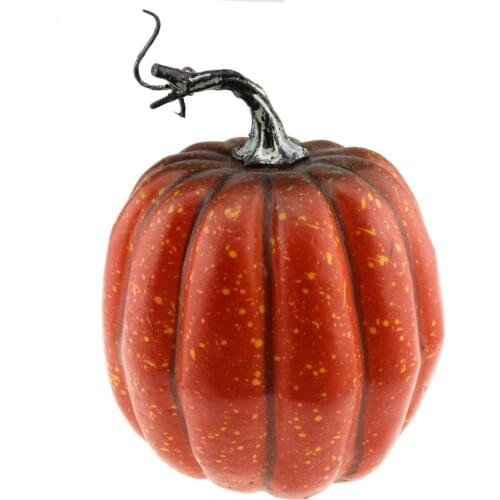 Gresorth 15 cm Fake High Quality Pumpkin Dark Orange Artificial Food Home Party Decoration