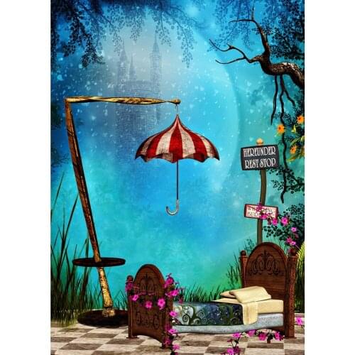 Bed Umbrella Photography Background For Photograph Accessories Portrait Child Baby Vinyl Cloth Photo Backdrops Photo Studio