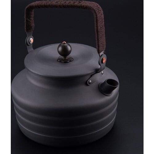 Outdoor Aluminium Camping Water Kettle Coffee Pot Teapot Fast Heat Hiking Tableware Travel Cookware Picnic Cooking Tools