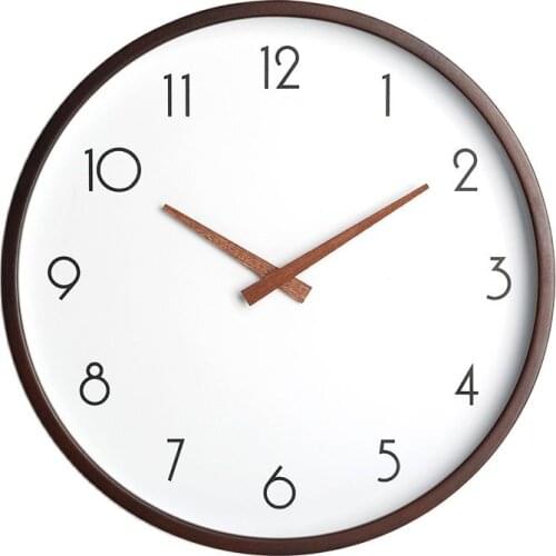 Nordic Wood Wall Clock Modern Design Living Room Silent Clock Mechanism Bedroom Kitchen Office Horloge Mural Home Decor SC268