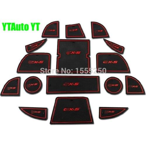 Non-slip mat Interior door pad cup mat for Mazda CX-5 2010-2014,16 pcs/lot,car accessories, auto accessories