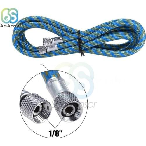 300CM Nylon Braided Airbrush Air Hose Spray Pen Woven Pipe 1/8" BSP Female Fittings