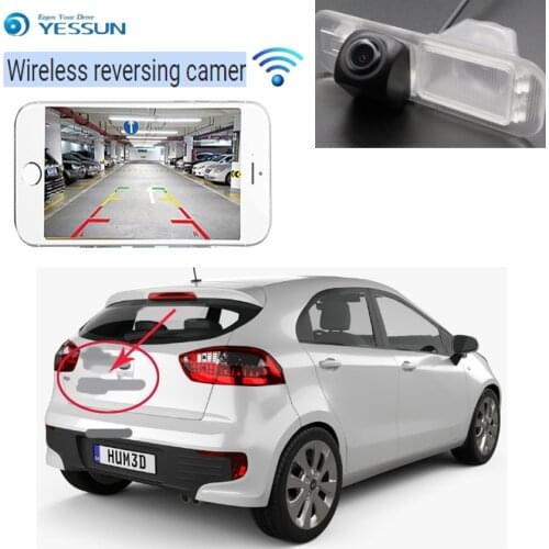 New Arrival! Car wireless backup camera For KIA Rio UB Sedan 2011~2015 wireless car reversing camera waterproof Full HD CCD