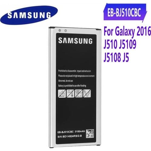 Samsung Original Replacement Battery EB-BJ510CBC For Samsung GALAXY 2016 Version j5109 j5108 J5 SM-J510 EB-BJ510CBE 3100mAh