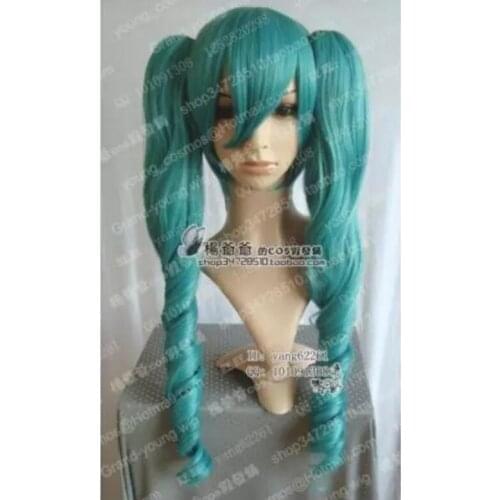 Suyushun30253HOT sell++++>>>VOCALOID miku Long Cosplay Wig Tail Wigs