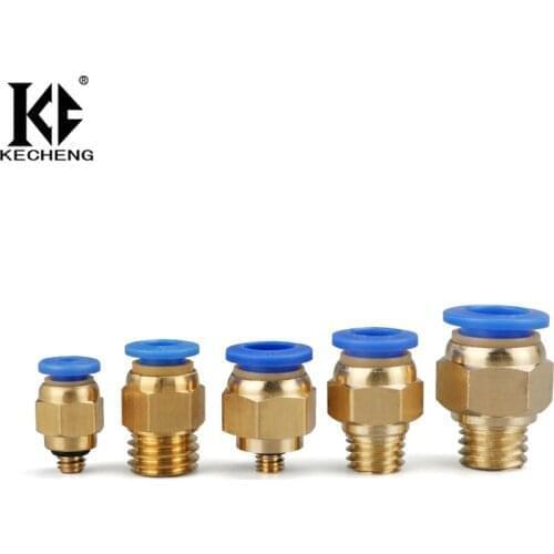 Free Shipping Pneumatic Connectors PC12 M12/M16 Air Hose Fittings Brass Quick Push in Couping