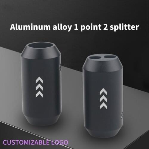 4Pcs Speaker Cable Splitter 14mm 7mm Aluminum Alloy 1 To 2 Split Ring HIFI Audio Cable Accessories