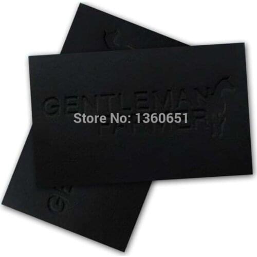 Removablelabel, PU leather label for clothing, engraved/debossed logo, leather patch as custom 1000pcs/lot