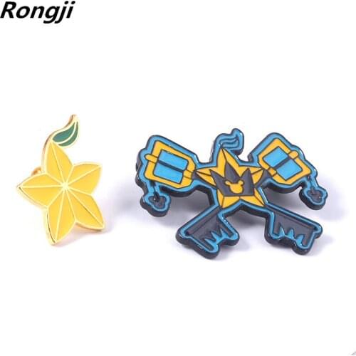 Rongji jewelry Game Kingdom Hearts Brooches pin Man and Woman men women bag badge jewelry