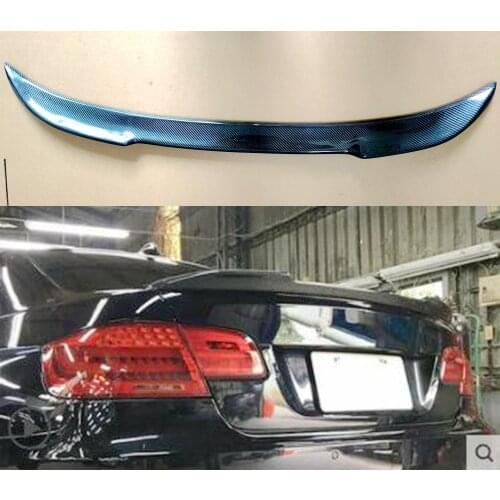 Rrear Deck Spoiler Lid Tail Fin Carbon Fiber for BMW E92 Coupe (2006 - 2012 3 Series) Great Fitment High Gloss Finish