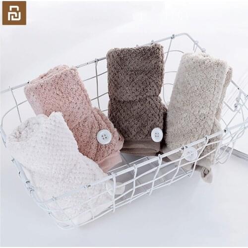 XiaomiYoupin Magic Microfiber Hair Fast Drying Dryer Towel Thickened Microfiber Dry Hair Cap Bath Wrap Super Absorbent ShowerCap