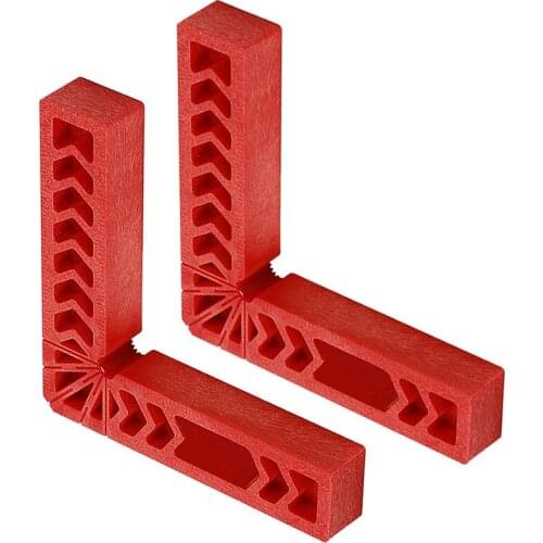 SHGO HOT-2 Pc 6 Inch Positioning Square, 90 Degree Right Angle Clamp Carpentry Corner Clamp