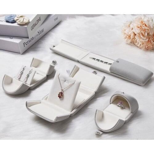 New arrival multi color High grade double open jewelry box Velvet Engagement Ring box Wedding Ring&necklace&Earring Gift Boxes