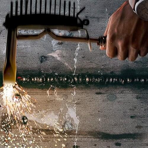 Chipping Slag Hammer with Wire Welding Brush Used for removes Paint Rust Debris and Polish Weld Durable Portable